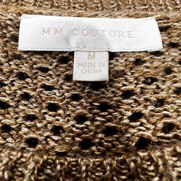 MM Couture | Multi Brown Toned Crewneck Pullover Sweater - Picture 10 of 12
